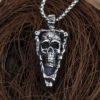 Punk Rock Stainless Steel Gothic skull Pendant Necklace With Chain For Man Party/Halloween Man Gift