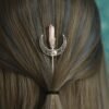 Wicca Moon Birth Crystal Hairpin Witch Colorful Quartz Hair Stick Bridesmaid Party Jewelry  Jewelry Gift FZ-10