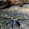 Wicca Raw Crystal Moon Necklace Vintage Handmade Witchcraft accessories Gothic Pagan Wedding Bride Princess Gift