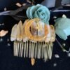 Magic Wicca~Wicca Raw crystal crown natural yellow crystal non-plated headband moon party gift witchcraft accessories hair accessories
