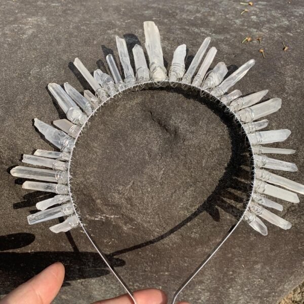 Magic Wicca~Wicca Raw crystal crown witch party bridal witchcraft accessories wedding bridesmaid jewelry hair accessories gift