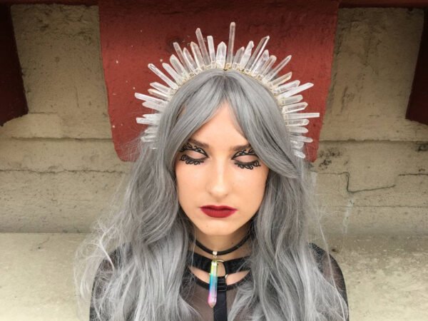 Magic Wicca~Wicca Raw crystal crown witch party bridal witchcraft accessories wedding bridesmaid jewelry hair accessories gift