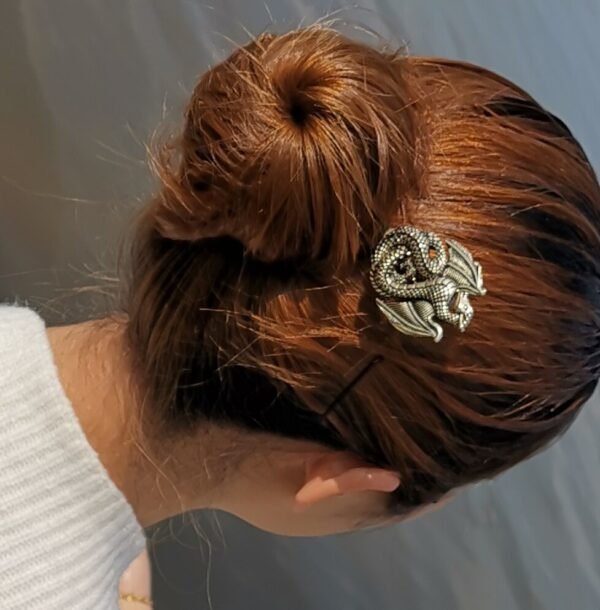 Magic Wicca~Wicca Vintage Hair Sticks Crescent Moon Dragon Viking Renaissance Hairpin Hair Accessories Witch Hairpin Amulet  Hair Jewelry