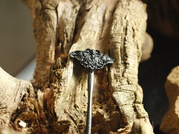 Wicca accessories death moth hairpin skull hair stick witch accessories  headdress wand Gothic special gift