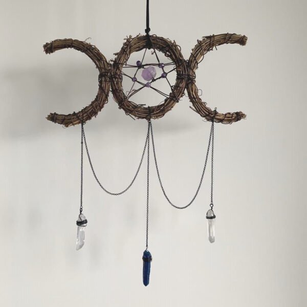 Wicca accessories natural crystal crown natural color raw crystal headband crown lady crown hair accessory woman gift  Wall Decor