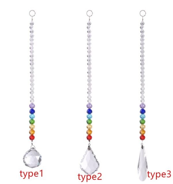 Wiccan Suncatcher Hanging Crystal Home Occult Decor Car Accessories Wind Chime Witchcraft