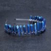 Magic Wicca~Wiccan jewelry Blue Crystal Raw Crystal Angel Aura quartz Tiara Quartz Crystal Crown Headpieces Mermaid  Wedding Accessories