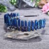 Magic Wicca~Wiccan jewelry Blue Crystal Raw Crystal Angel Aura quartz Tiara Quartz Crystal Crown Headpieces Mermaid  Wedding Accessories