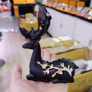 Wind-Chimes-Elk-Sika-Deer-Crystal-Ball-Resin-Base-Shpere-Display-Stand-Creative-Crafts-Gift-Room Wind Chimes Elk Sika Deer Crystal Ball Resin Base Shpere Display Stand Creative Crafts Gift Room Decor Suitable for 3-5cm Ball