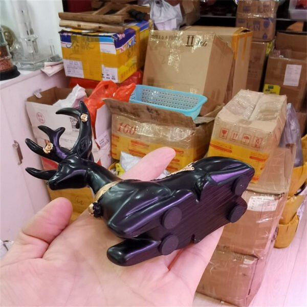 Wind Chimes Elk Sika Deer Crystal Ball Resin Base Shpere Display Stand Creative Crafts Gift Room Decor Suitable for 3-5cm Ball