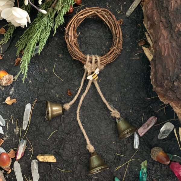 Witch Bell Door Protection Bee Butterfly Aromatherapy Wicca Decoration Altar Decoration Witchcraft Supplies Celtic Door bell  Wall Decor