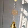 Witch Bells Crystal Cylindrical Keychain Sun Catcher Crystal Prism Windows Hanging Occult Amulet Witchcraft