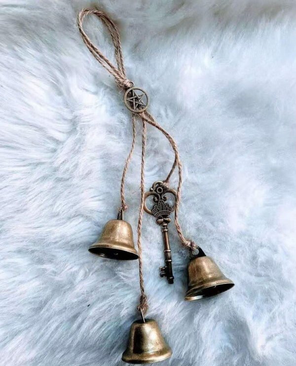 Witch Bells Pagan Energy Keychain Magic Home Protection Door Decor Good Luck Banish Evil Witch Gothic Jewelry