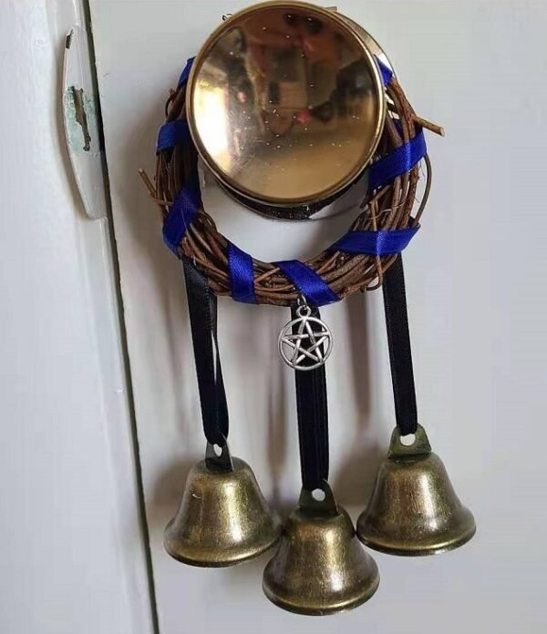 Witch Bells Pentagram Magic Protection Good Luck Banish Evil Witch Gothic Jewelry Door Decor Occult Jewelry