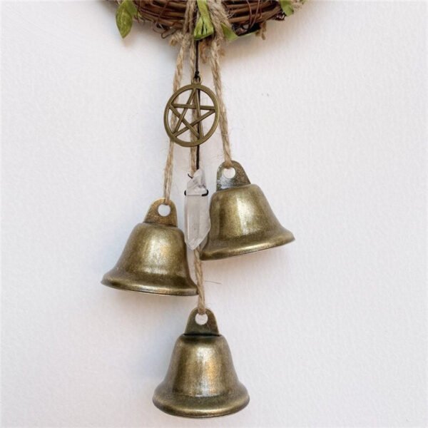 Witch Bells Protection For Door Knob Hanger Wind Chimes Witchy Things Clear Negative Energy Witchcraft Wicca Supplies For Home D  Wall Decor