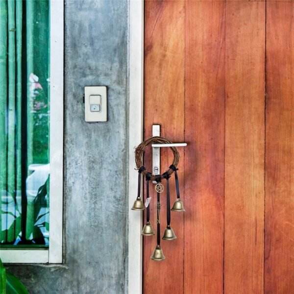 Witch Bells Protection For Door Knob Hanger Wind Chimes Witchy Things Clear Negative Energy Witchcraft Wicca Supplies For Home D  Wall Decor