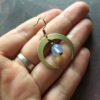 Witch Brass Moonstone Crecent Moon Earrings Celestial Astronomy Boho Hippies Jewelry  for Her Beautifu Fashion Trend