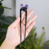 Witch Celtics Crescent Moon Pentagram Lotus Hair Sticks Magic Mysterious Hairpin Wiccan Pagan Gothic Hair Jewelry For Gift