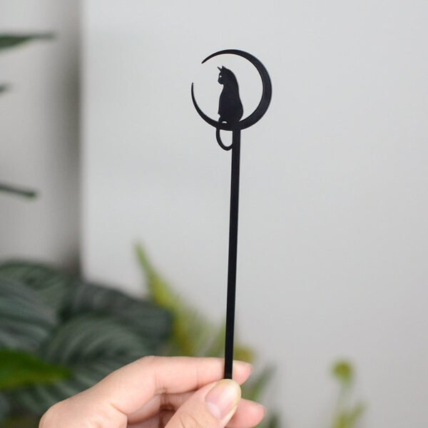 Witch Celtics Crescent Moon Pentagram Lotus Hair Sticks Magic Mysterious Hairpin Wiccan Pagan Gothic Hair Jewelry For Gift