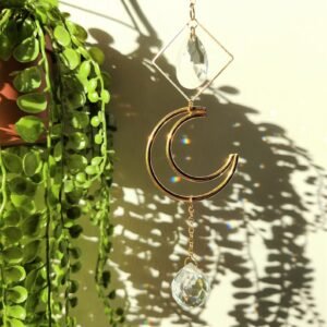 Witch-Crystal-Lightcatcher-Windows-Hanging-Crescent-Moon-Wall-Hanging-Geometry-Windows-Hanging-Home-Protection Witch Crystal Lightcatcher Windows Hanging Crescent Moon Wall Hanging Geometry Windows Hanging Home Protection