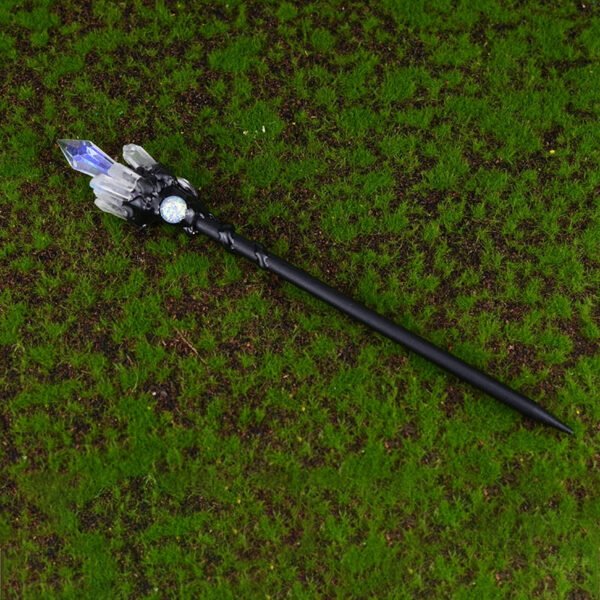Witch Crystal Quartz Hair Stick Pagan Fairy Wand Witch Hair Jewelry Gothic Wicca Gift