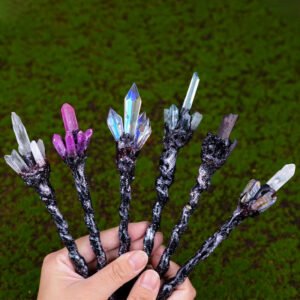 Witch Fairy Wands Crystal Quartz Energy Magic Wicca Spell Casting Wand