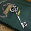 Witch Magic Key Pendant Necklace Pagan Occult Banish Evil Wicca Gift