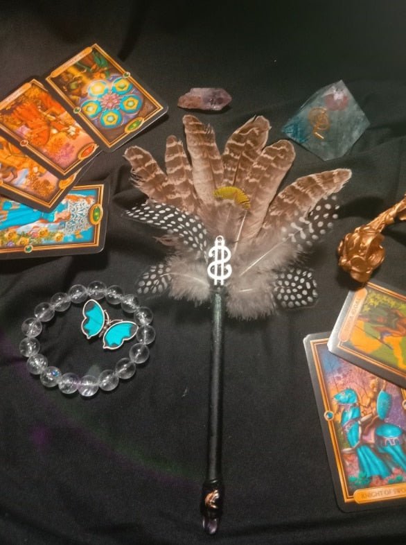 Witch Magic Wand Cane Stick Pagan Sacrifice Divination Occult Home Protection Wicca Gift