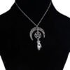 Witch Moon Pentagram Hand Gothic Necklace Goddess Wiccan Pagan Jewelry