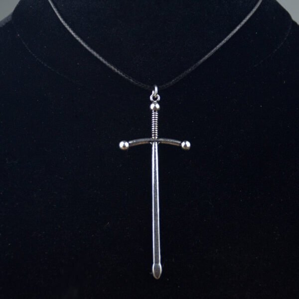 Witch Necklace Swords Necklace Gothic Pagan Dagger Pendant Tarot Occult Dark Witchy Jewelry