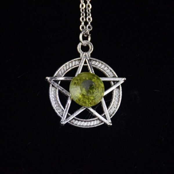 Witch Pentacle Necklace Pagan Protection Talis Witch Jewelry