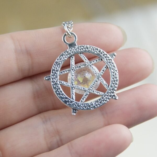Witch Pentacle Necklace Pagan Protection Talis Witch Jewelry