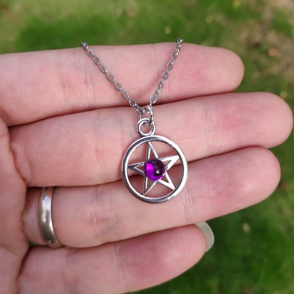 Witch Pentagram Pendant Necklace Goddess Pendant Necklace Pagan  Witchcraft