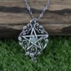 Witch Pentagram With Ivy Necklace Pagan Gothic Wiccan Jewelry