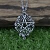 Witch Pentagram With Ivy Necklace Pagan Gothic Wiccan Jewelry