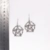 Witch Punk Gothic Life Pentagram Earrings Pagan gift for her