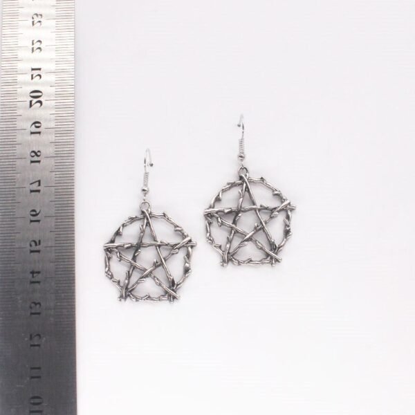 Witch Punk Gothic Life Pentagram Earrings Pagan gift for her
