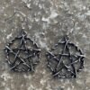Witch Punk Gothic Life Pentagram Earrings Pagan gift for her