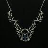 Witch Raw Crystal Magic Forest Queen's Branch Necklace Antler Branch Necklace Elf Necklace Gothic Pagan Magic Jewelry