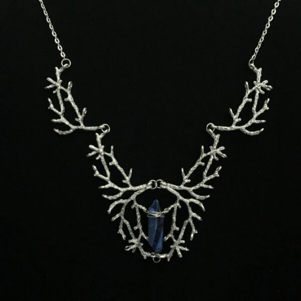 Witch Raw Crystal Magic Forest Queen's Branch Necklace Antler Branch Necklace Elf Necklace Gothic Pagan Magic Jewelry