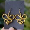 Witch Serpent Snake Earrings Goddess Spirit Gothic Jewelry Witchy Earrings