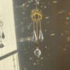 Witch Suncatcher Evil Eyes Crystal Prism Windows Hanging Wiccan Amulet Occult Jewelry