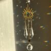 Witch Suncatcher Evil Eyes Crystal Prism Windows Hanging Wiccan Amulet Occult Jewelry