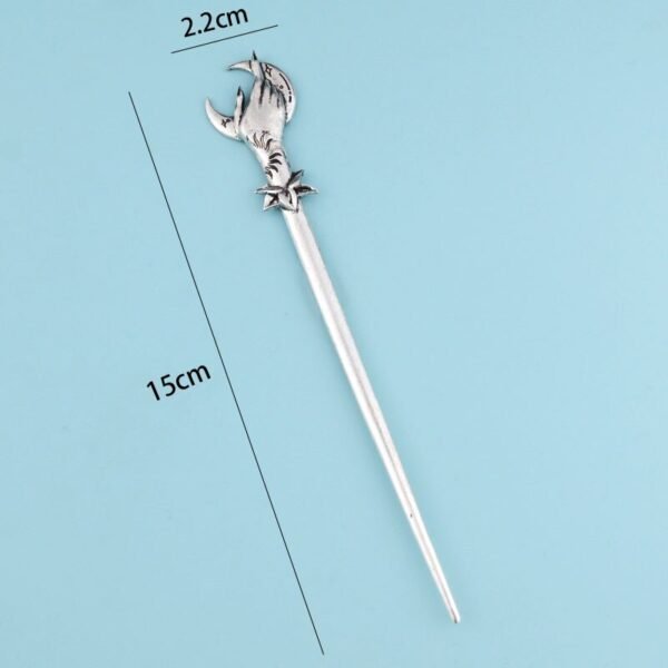 Witch Sword Crescent Moon Goddness Hair Stick