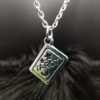 Witch Tarot Card Hand Symbol Pendant Necklace Pagan Psychic Fortune Teller Divination