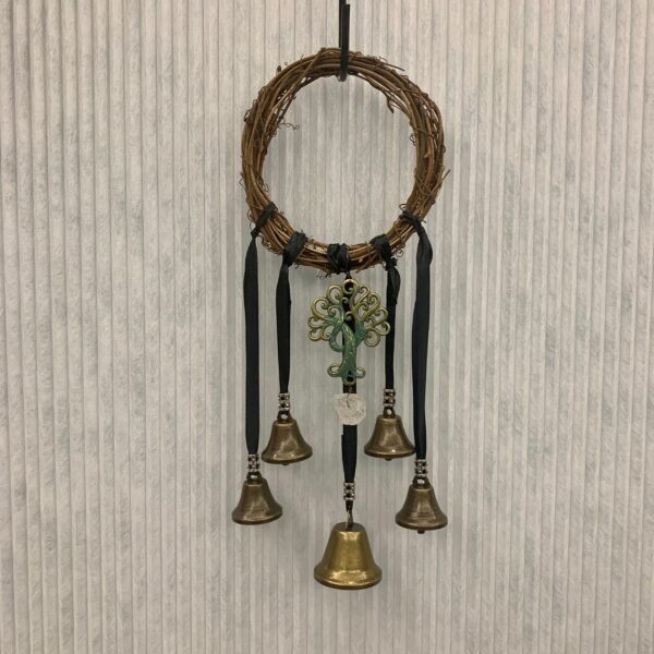 Witch broom pendant witchcraft decoration altar Magic Protection natural crystal Banish Evil Gothic door Windows Hanging