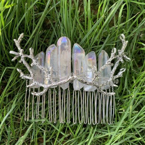 Magic Wicca~Witch, crystal branch, skull, hair comb, crown, hairpin, witchcraft accessories, party new year gift, Wicca