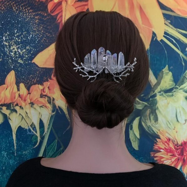 Magic Wicca~Witch, crystal branch, skull, hair comb, crown, hairpin, witchcraft accessories, party new year gift, Wicca