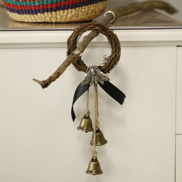 Witch doorbell window hanging decoration rattan wreath amulet Wicca decoration altar decoration Cubone skull bead gift  Wall Decor