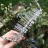 Magic Wicca~Witch raw crystal headband hair comb antler branch bride Crystal crown party moon hair accessories princess girl wedding gift